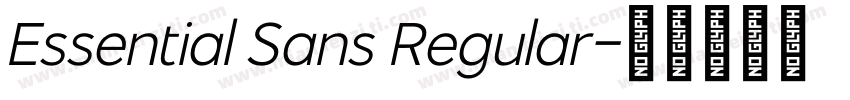 Essential Sans Regular字体转换